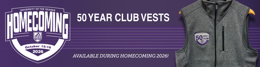 Fifty year club attendees will get a free vest at the fifty year club celebration during Homecoming 2026