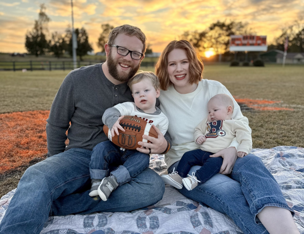 Sarah Clark and family