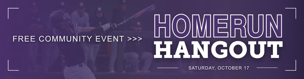 Homerun Hangout is a free community event happening on October 17 during Homecoming
