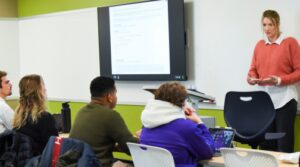 Students in a Math class