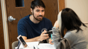 A student in an education class