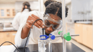 Student in Chemistry Lab