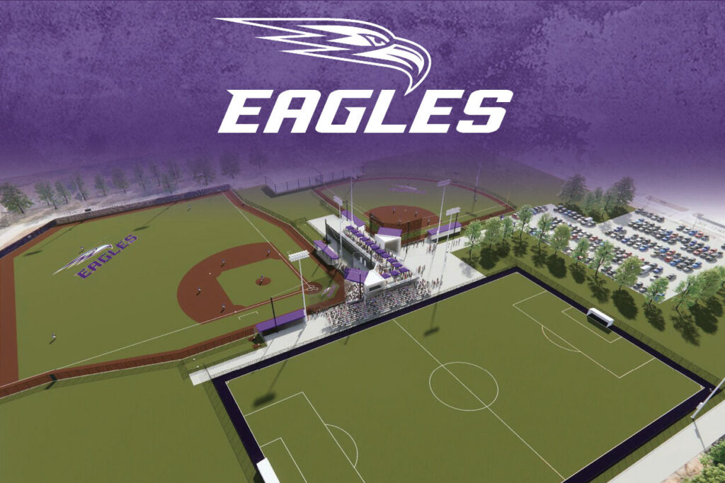 Rendering of new athletic facility