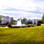 Campus in the spring