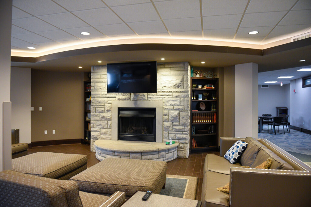 Chapel Lower Level Fireplace
