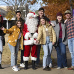 Students with Santa