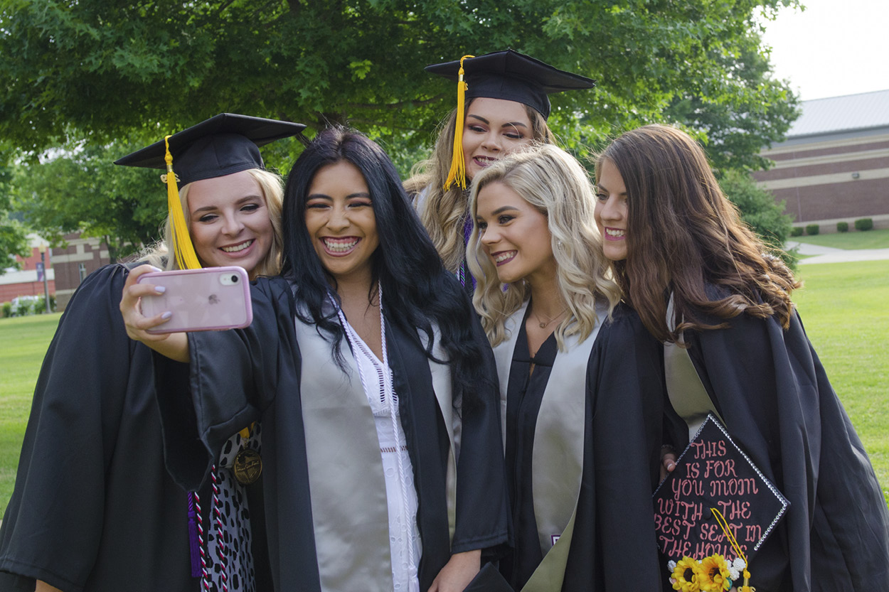 Graduates taking a picture