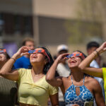Students at university's total eclipse event in 2024