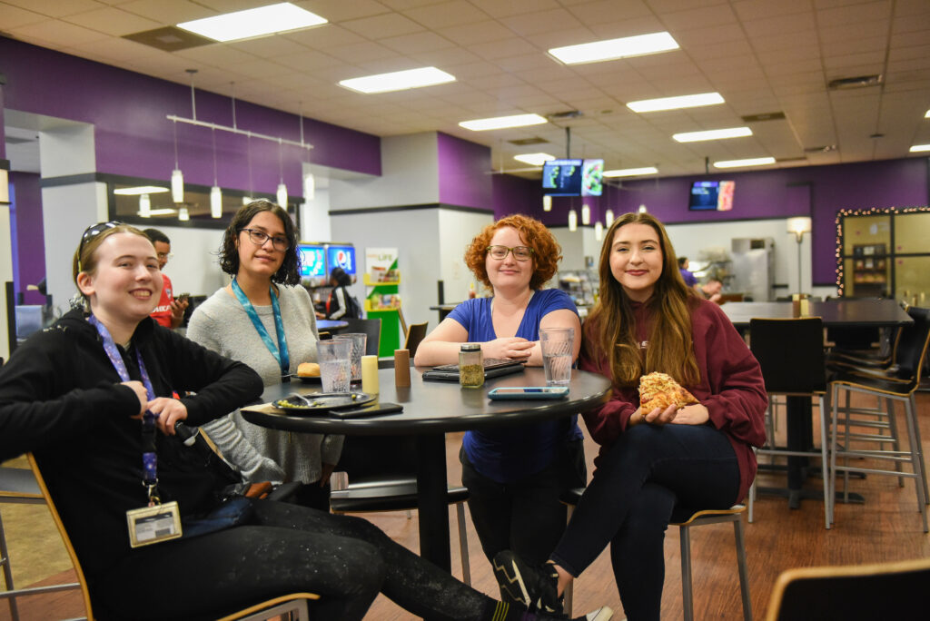 Students in the Cafeteria