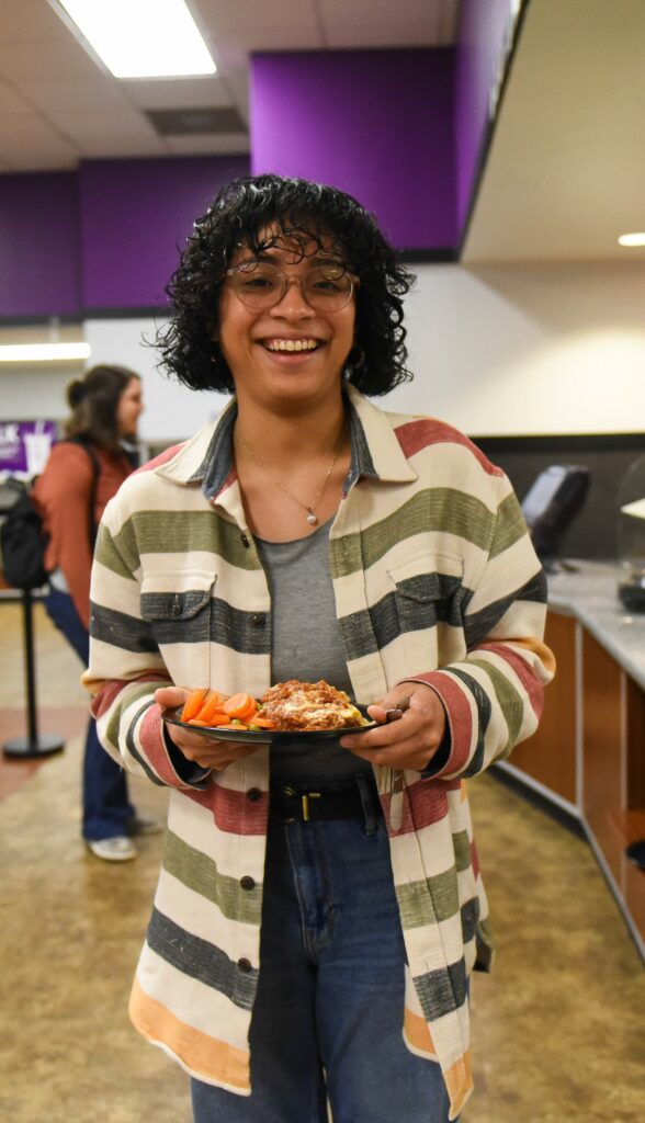 Student in the Cafeteria