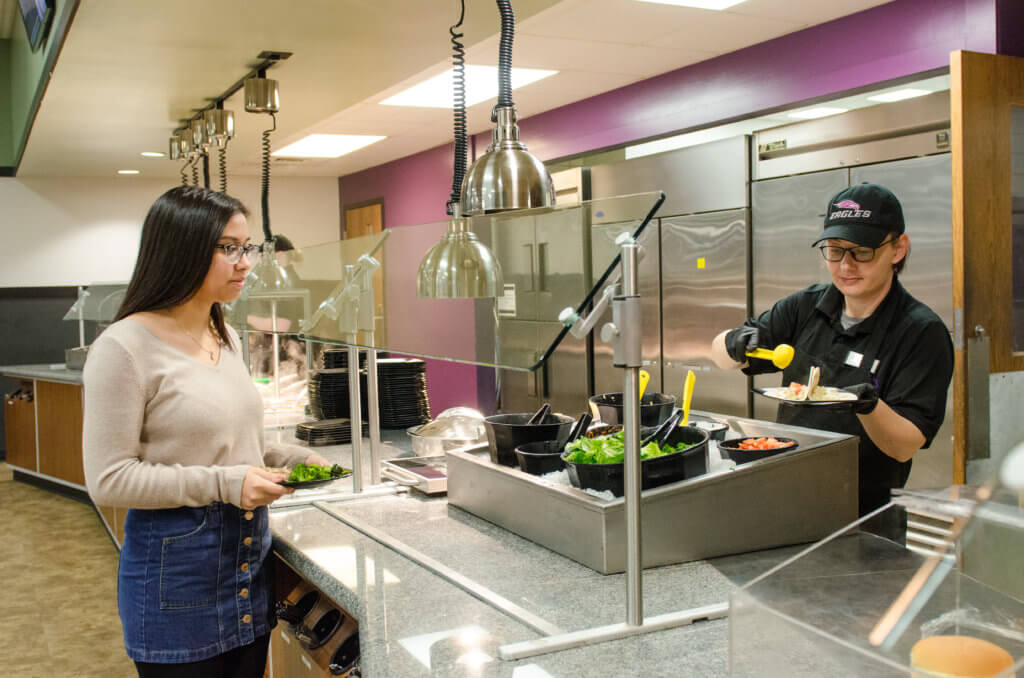 Student in the Cafeteria