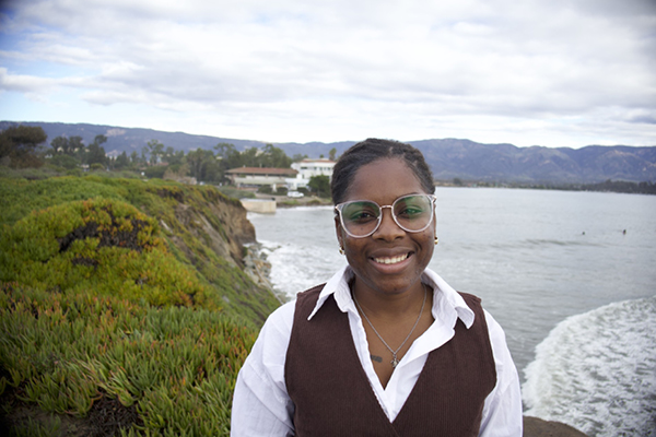 2021 Alum Divina Cox pictured on California coastline