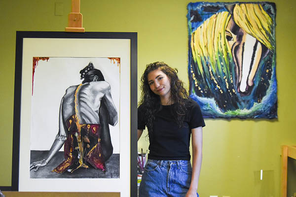 Senior art major Kate Baptiste