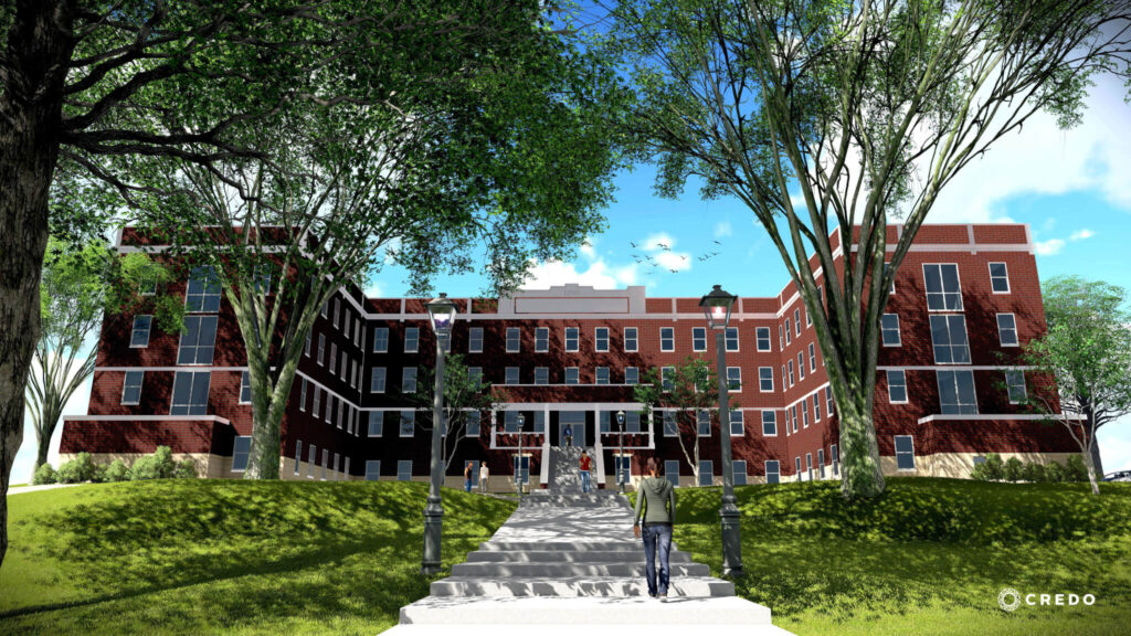 MacLean Hall Drawing - Exterior