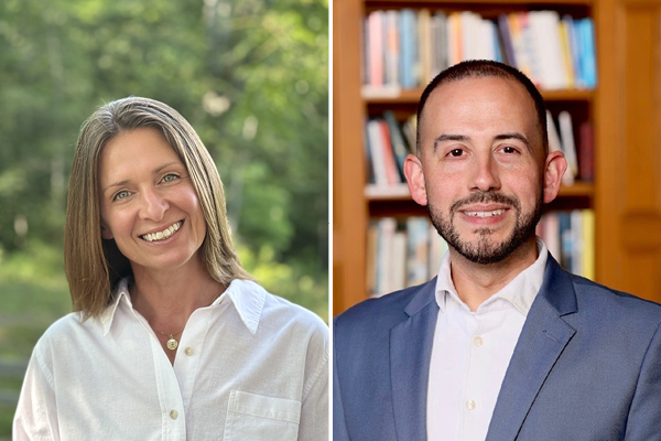 New Music Faculty Jill Van Buren and Eduardo Guzman