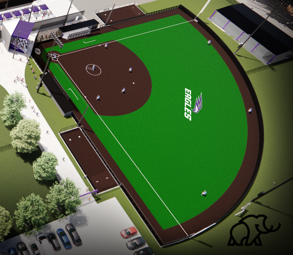 Softball Field Rendering