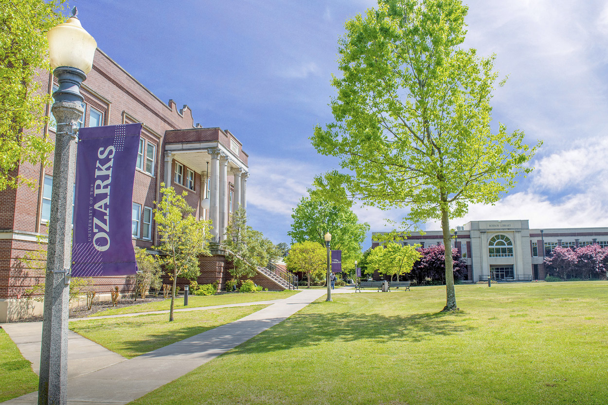 Campus in spring bloom