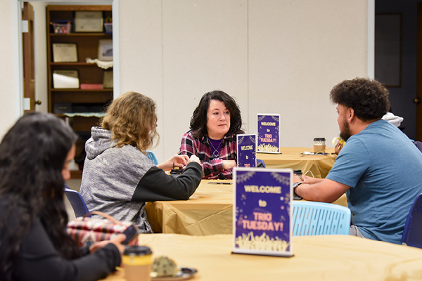 students and staff in TRIO program