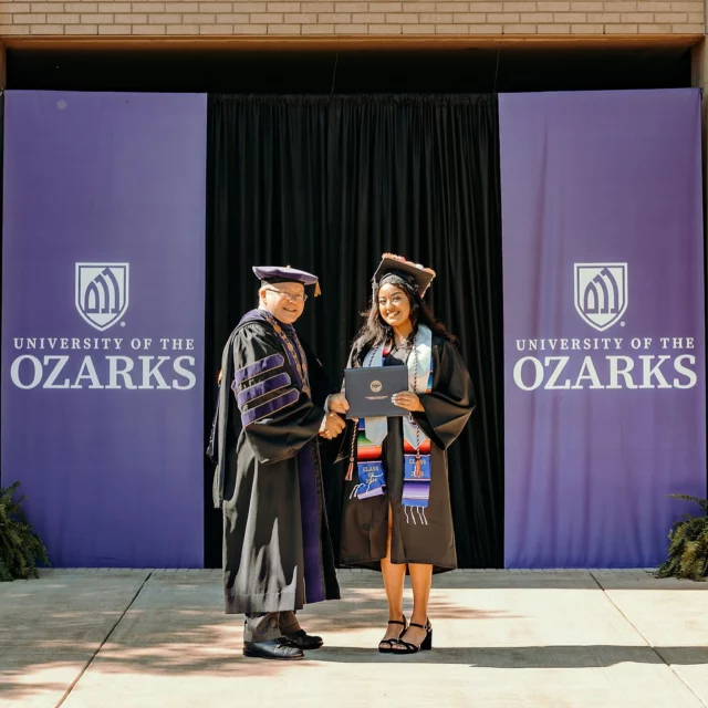 Three weeks have gone by since celebrating the Class of 2025! To our newest alumni, we hope you are enjoying your new chapter.

Individual diploma shots and all Class of 2025 celebrations are now available for download: https://uozarks.photoshelter.com/galleries/C0000ZNUMfL_210Y/Spring-2025-Commencement