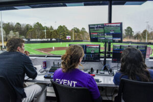 students in sports media production