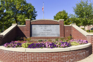 Campus entrance signage