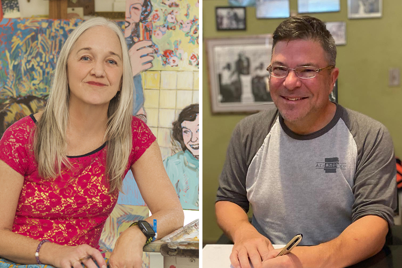 Stephen Koch and Katherine Strause